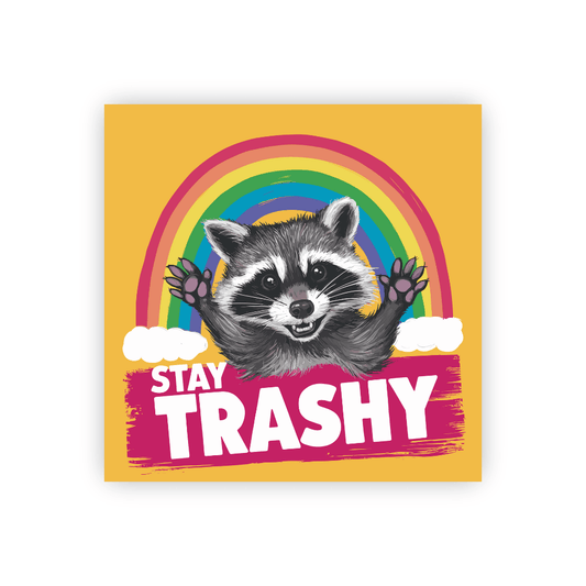 Stay trashy sticker, Funny raccoon sticker, Trash panda sticker, Raccoon vinyl sticker, Raccoon humor sticker, Stay trashy raccoon, Funny animal sticker, Raccoon meme sticker, Trashy sticker, Cute raccoon sticker, Stay trashy decal, Funny opossum sticker, Stay trashy water bottle sticker, Raccoon laptop sticker, Stay trashy trash panda, Funny sarcastic sticker, Raccoon garbage sticker, Trash panda decal, Raccoon trash sticker, Stay trashy quote, Raccoon with garbage can, Trash panda humor