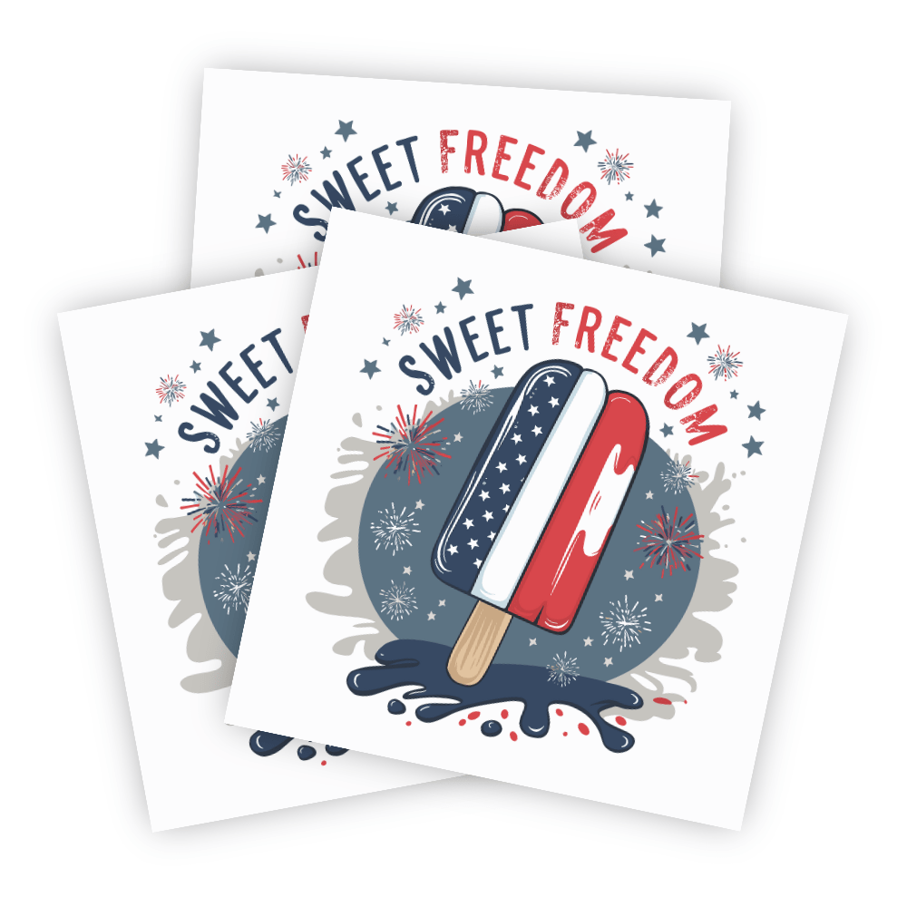 Sweet Freedom sticker, Red white and blue sticker, 4th of July sticker, Popsicle sticker, Patriotic sticker, USA sticker, Independence Day sticker, July 4th popsicle, American flag sticker, Summer sticker, Patriotic popsicle, Freedom sticker, American pride sticker, Red white blue popsicle, American holiday sticker, Patriotic holiday sticker, Festive popsicle sticker, USA popsicle sticker, Red white blue holiday, American festivity sticker, Summer holiday sticker, July 4th decor, Star-spangled popsicle