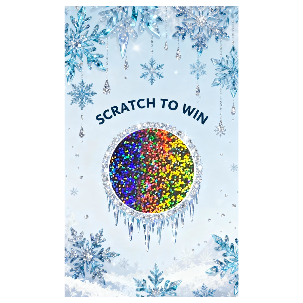 Winter Snowflake Snow Scratch Off Card
