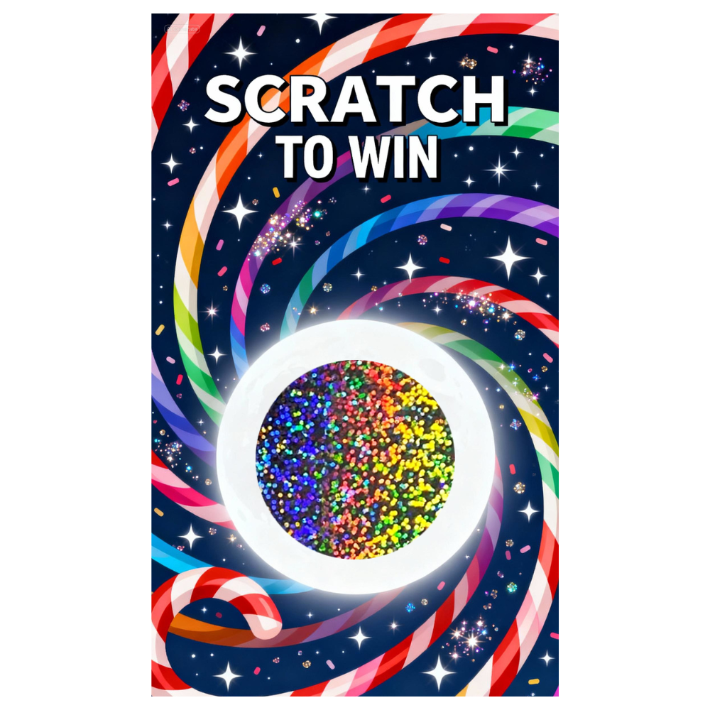 Candy Cane Magic Winter Christmas Scratch Off Card