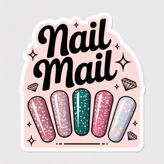 Cute Nail Mail Sticker with Nail Strips Design