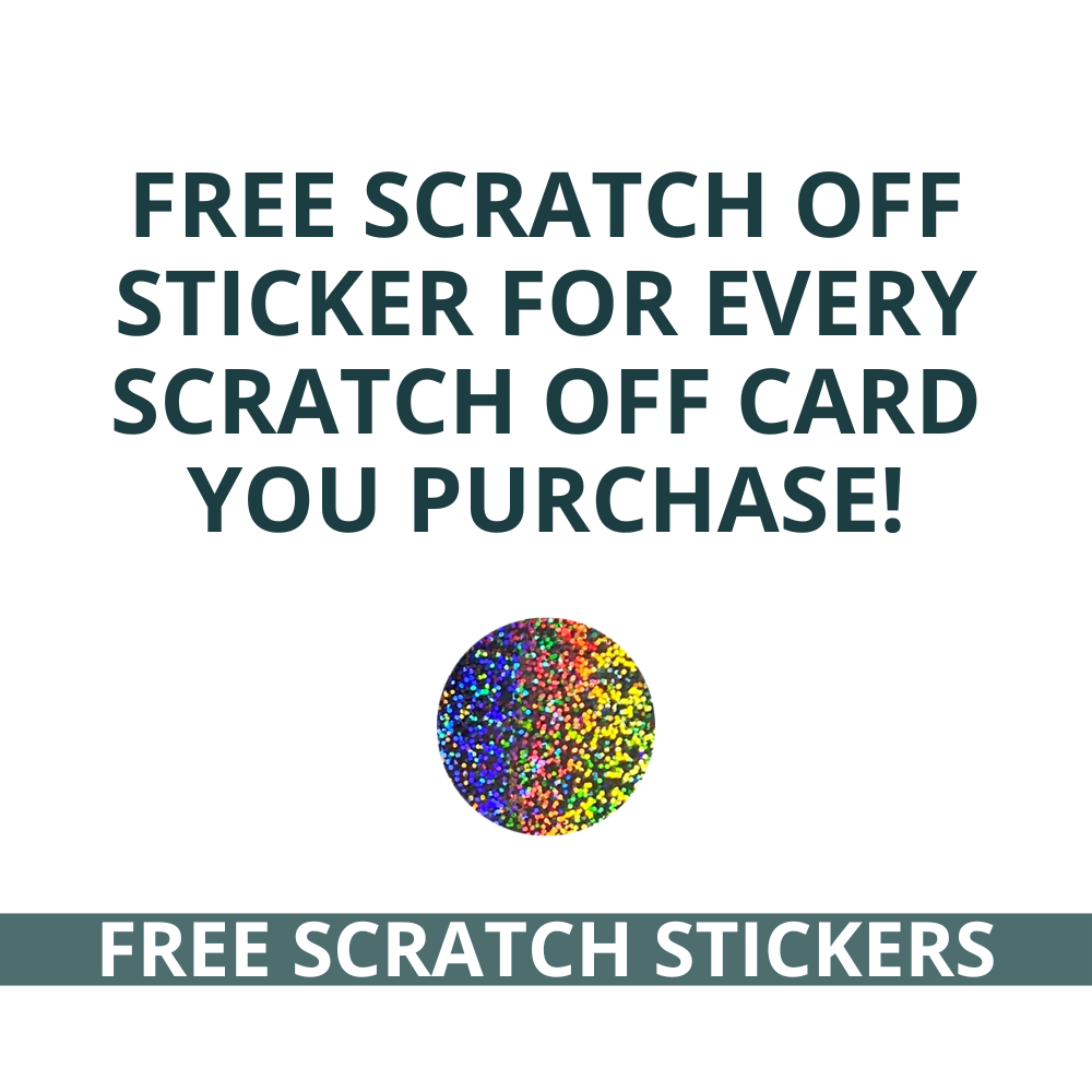 Winter Highland Cow Scratch Off Card