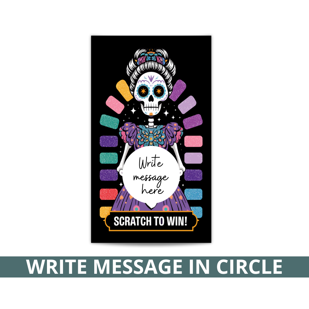 Nail Strips, Scratch-Off Card, Day of the Dead Scratch Card, Nail Polish Strip Scratch Card, Day of the Dead, Nail Polish Strips, Scratch Card, Dia de los Muertos, Nail Art, Sugar Skull Nails, Mexican Tradition, Nail Stickers, Colorful Nails, Holiday Nail Design, Celebration Scratch Card, Nail Giveaway, Festive Nails, Floral Patterns, Calavera Art, Custom Nails, Day of the Dead Decor, Nail Wraps, Beauty Rewards, Skull Design, DIY Manicure, Nail Contest, Limited Edition, Beauty Game, Nail Surprise
