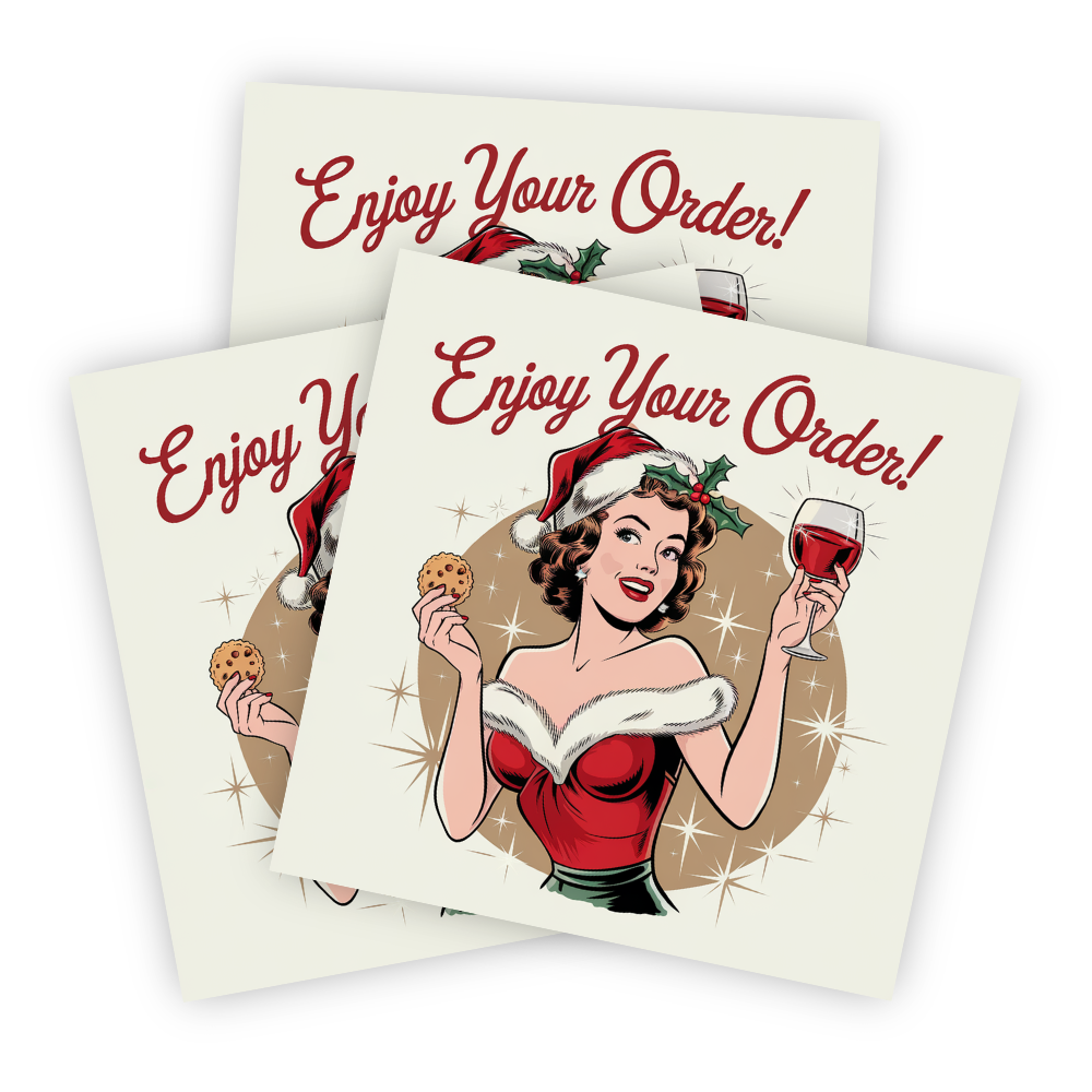 Christmas Sticker, Enjoy Your Order, Holiday Sticker, Customer Thank You Sticker, Festive Sticker, Xmas Sticker, Holiday Packaging, Christmas Decor, Thank You Sticker, Seasonal Sticker, Holiday Gift, Christmas Order Sticker, Festive Holiday, Thank You Label, Holiday Season, Christmas Gift, Customer Appreciation, Holiday Packaging Sticker, Christmas Thank You, Christmas Embellishment, Christmas Crafts, Holiday Party Favor, Christmas Labels, small business sticker