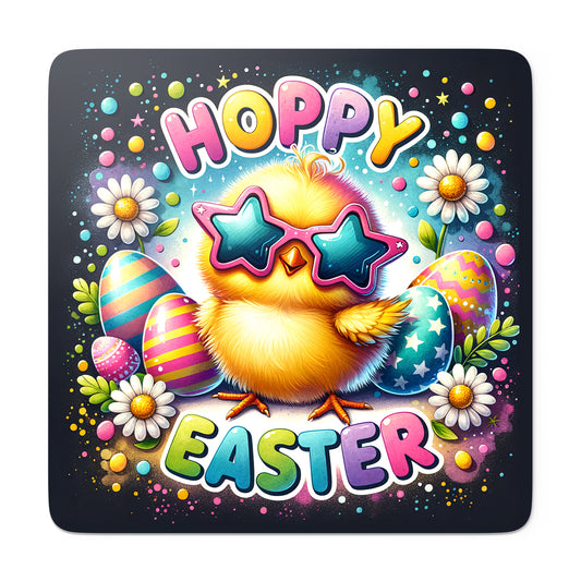 Cute and Colorful Hoppy Easter Chick Sticker Easter Stickers