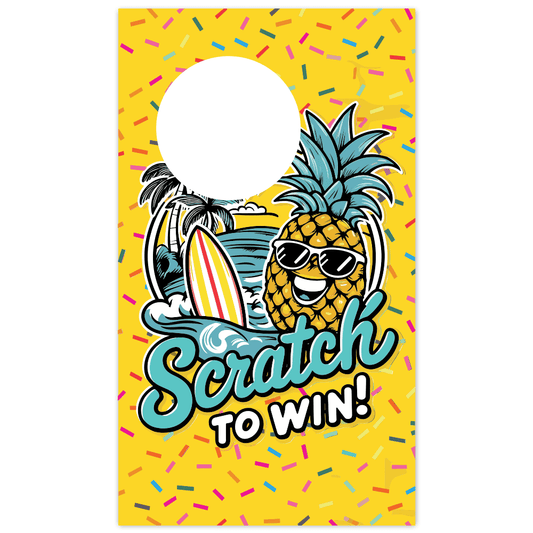 summer, pineapple, scratch off, tropical, summer fun, beach party, summer vibes, fruit, tropical paradise, scratch to win, summer giveaway, pineapple party, summer prize, tropical scratcher, juicy rewards, beach vibes, summer promotion, tropical fun, scratch and win, summer contest, tropical giveaway, summer event, pineapple rewards, summer scratcher, island vibes, beachy fun, summer celebration, tropical rewards, sunny scratch off,