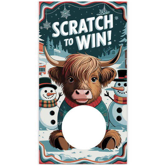 winter highland cow scratch off card, highland cow scratch card, winter cow party game, scratch off card winter theme, cow scratch card giveaway, highland cow holiday card, cow-themed party game, rustic scratch off card, winter-themed scratch card, highland cow birthday game, winter baby shower scratch card, cow lover gift card, country winter scratch card, cute highland cow card, cow scratch off prize, winter rustic party idea, farmhouse scratch off card, highland cow party favor, scratch card game winter,