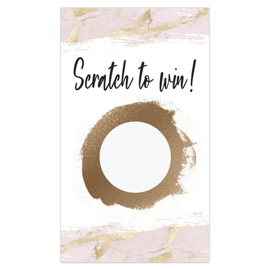 Gold Glitter and Marbled Scratch Off Cards