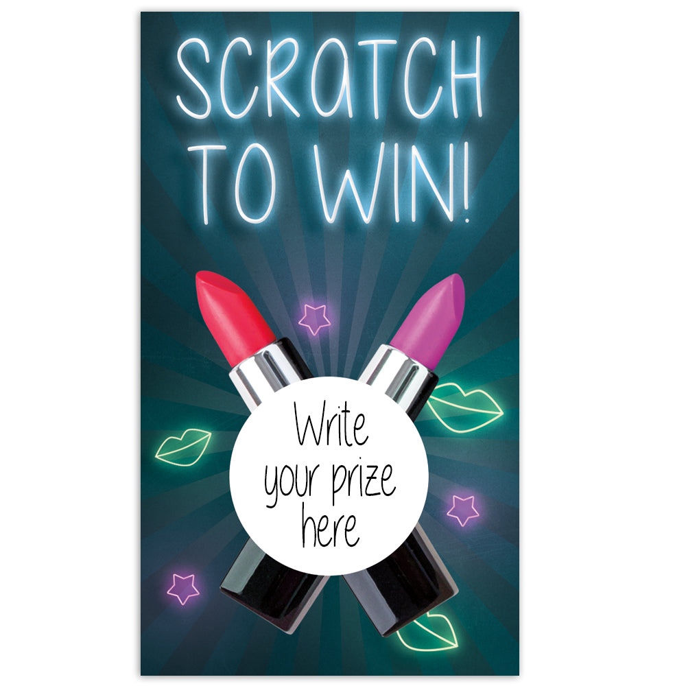 Lipstick Beauty Scratch Off Card
