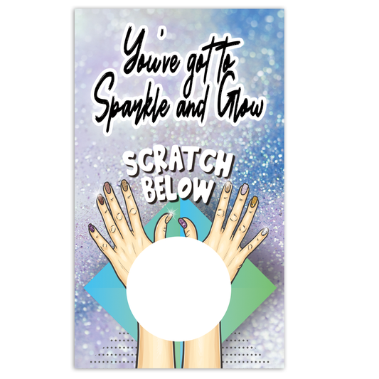 Nails Scratch off Card