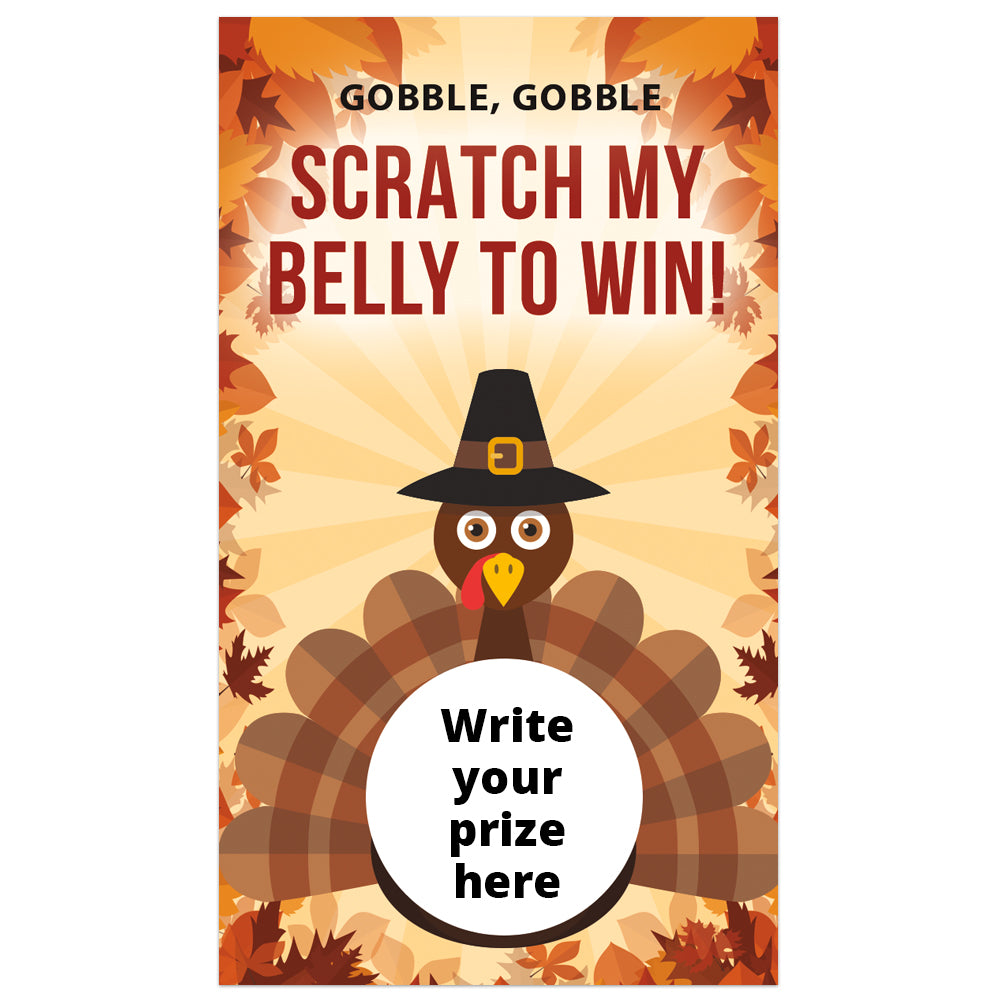 Thanksgiving Scratch Off Card
