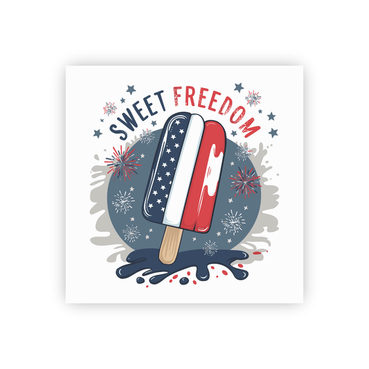 Sweet Freedom sticker, Red white and blue sticker, 4th of July sticker, Popsicle sticker, Patriotic sticker, USA sticker, Independence Day sticker, July 4th popsicle, American flag sticker, Summer sticker, Patriotic popsicle, Freedom sticker, American pride sticker, Red white blue popsicle, Fourth of July decor, USA celebration sticker, Patriotic decor, Festive sticker, Star-spangled sticker, Popsicle decor, Independence Day decor, American holiday sticker