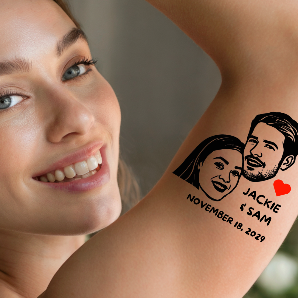wedding keepsake, wedding party favors, funny wedding favors, personalized couple tattoo, wedding shower favors, wedding reception favors, custom bride tattoo, custom groom tattoo, couple tattoo favor, engagement party favors, anniversary party favors, bridal shower favors, groom and bride portrait, wedding supplies, wedding gift ideas, creative wedding favors, personalized tattoos, bride groom illustration, wedding custom design, handmade wedding favors, unique couple favors, wedding accessories, wedding
