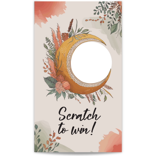 Fall Boho Scratch Off Card