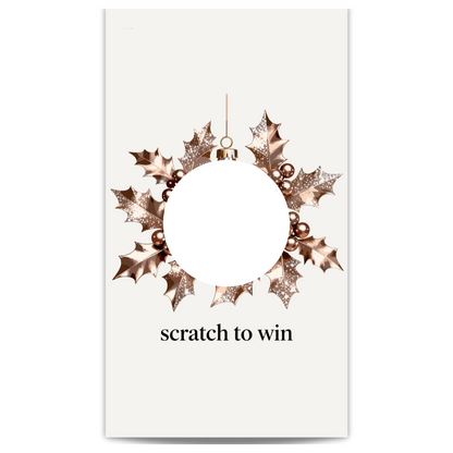 Christmas Tree Ornament Scratch Off Cards