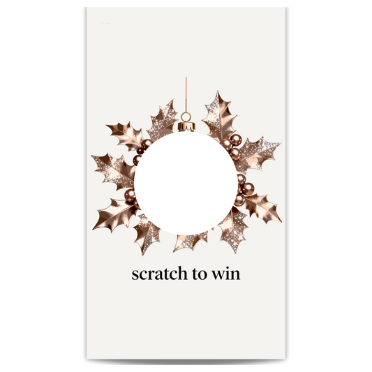 Christmas Tree Ornament Scratch Off Cards