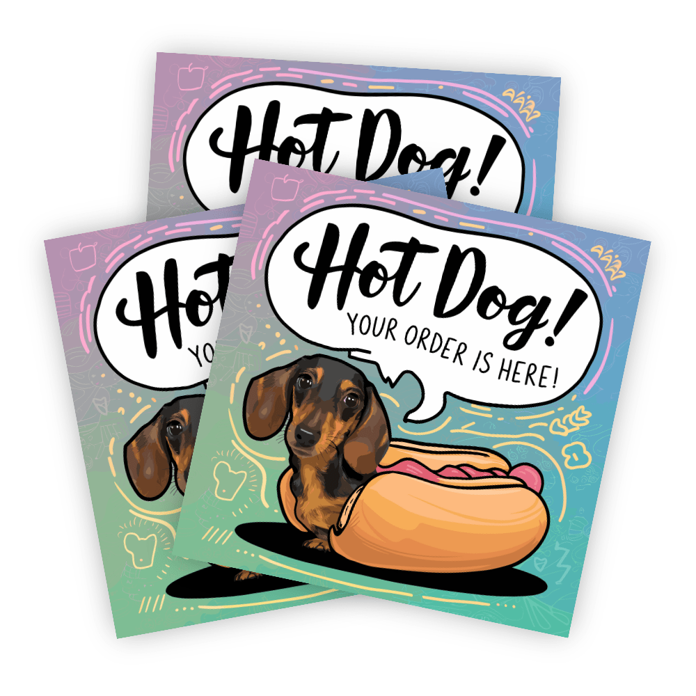 Funny dachshund sticker, Dachshund hot dog sticker, Hot dog dachshund, Wiener dog sticker, Dachshund decal, Hot dog sticker, Dachshund cartoon sticker, Funny pet sticker, Dachshund order sticker, Cute dachshund sticker, Dachshund delivery sticker, Dog lover sticker, Dachshund gift, Dachshund pun sticker, Hot dog pun sticker, Dachshund meme sticker, Dachshund on wheels, Funny animal sticker, Dachshund and hot dog, Dachshund joke sticker, Dog humor sticker, Dachshund themed sticker, Wiener dog humor