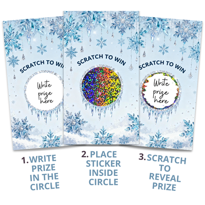 Winter Snowflake Snow Scratch Off Card