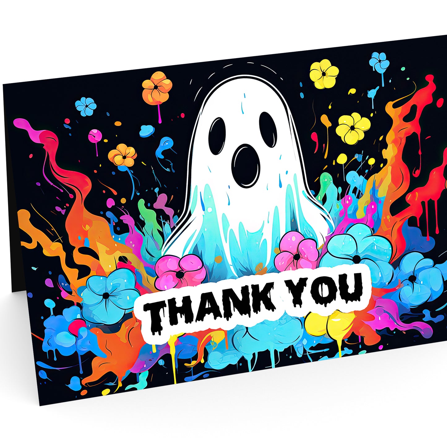 Spooky Scratch Card, Ghost Scratch Off Cards, Halloween Card, Halloween Scratch card, Halloween scratch off card, Halloween promotional product, Halloween Thank You Card