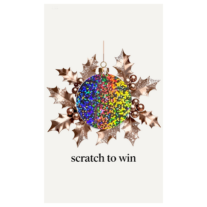 Christmas Tree Ornament Scratch Off Cards