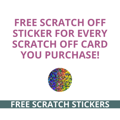 You've Got to Sparkle and Glow Nail Scratch Off Card