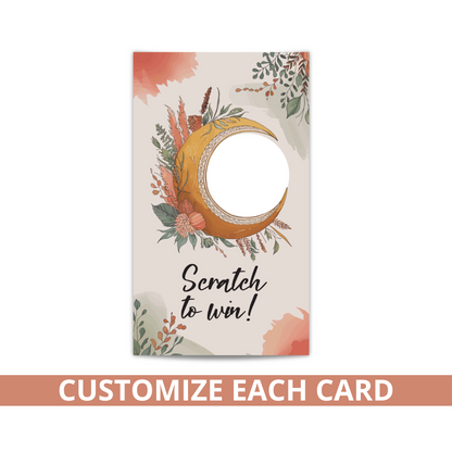 Fall Boho Scratch Off Card