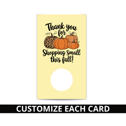 Thanks for Shopping Small this Fall Scratch Off Card