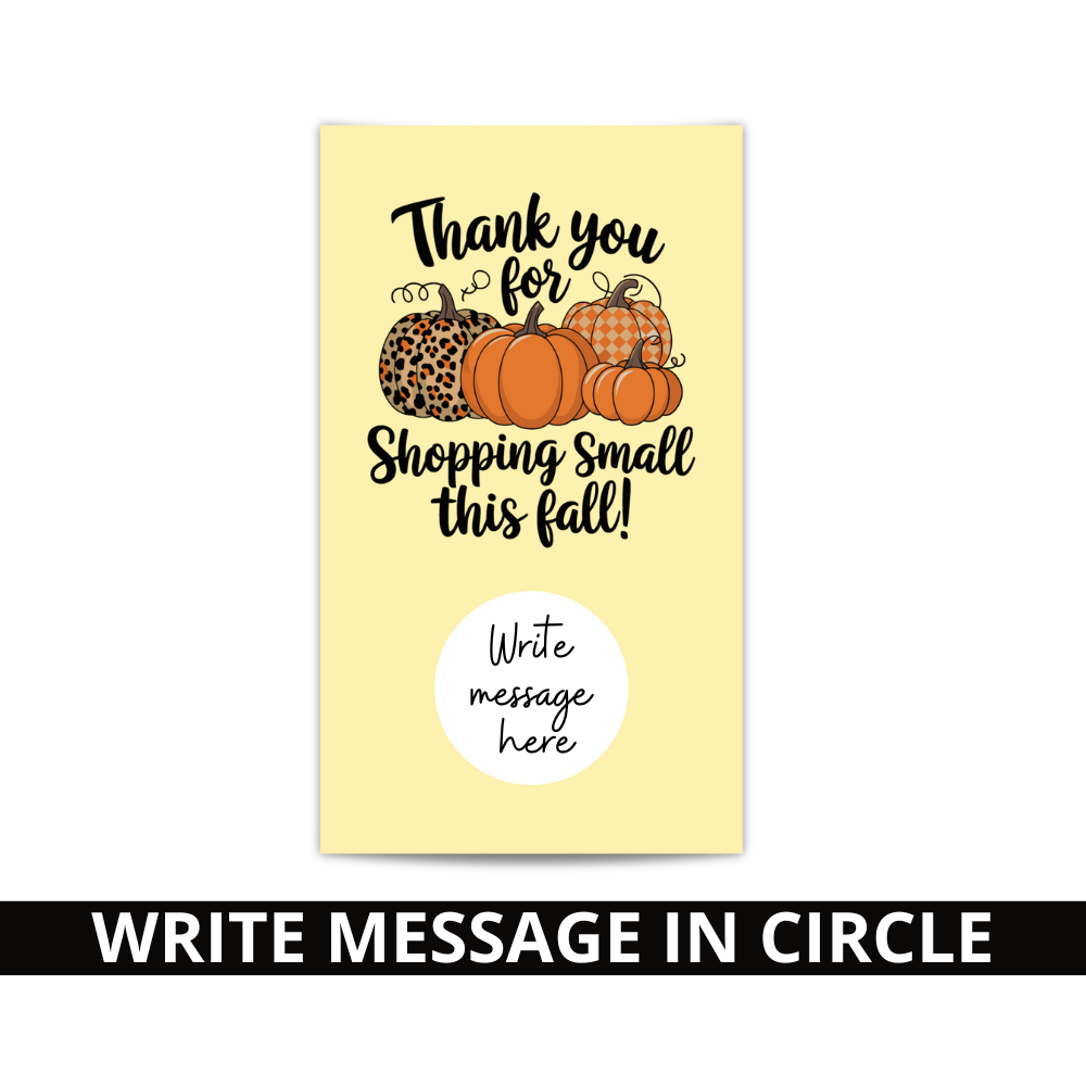 Thanks for Shopping Small this Fall Scratch Off Card