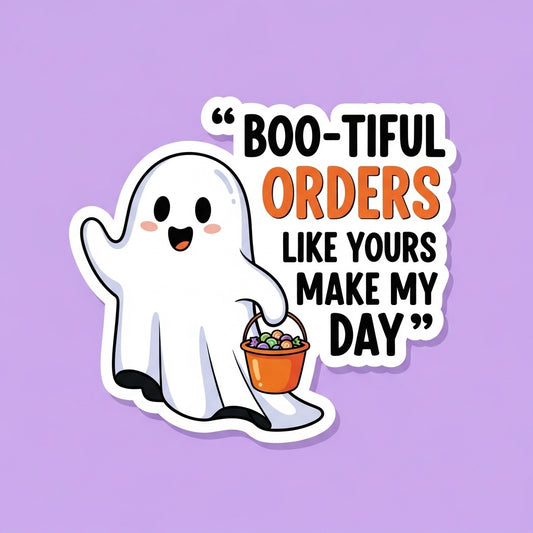 boo-tiful orders sticker, halloween ghost sticker, ghost thank you sticker, halloween order sticker, halloween small business sticker, halloween packaging sticker, halloween happy mail sticker, spooky ghost sticker, cute halloween ghost sticker, kawaii ghost sticker, ghost appreciation sticker, halloween customer thank you sticker, halloween shop small sticker, handmade halloween sticker, halloween order packaging sticker, ghost doodle sticker, ghost cartoon sticker, ghost kawaii sticker, ghost vinyl stick