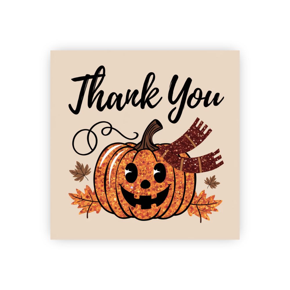 Fall pumpkin sticker, Pumpkin thank you sticker, Autumn sticker, Thanksgiving thank you, Fall harvest sticker, Pumpkin spice season, Seasonal thank you sticker, Thank you sticker fall, Pumpkin sticker label, Autumn thank you label, Cute pumpkin sticker, Rustic fall sticker, Pumpkin-themed thank you, Fall vibes sticker, Fall decor sticker, Warm autumn sticker, Thanksgiving label, Handmade thank you sticker, Pumpkin party favor, Orange and white sticker, Cozy autumn vibes, Pumpkin illustration