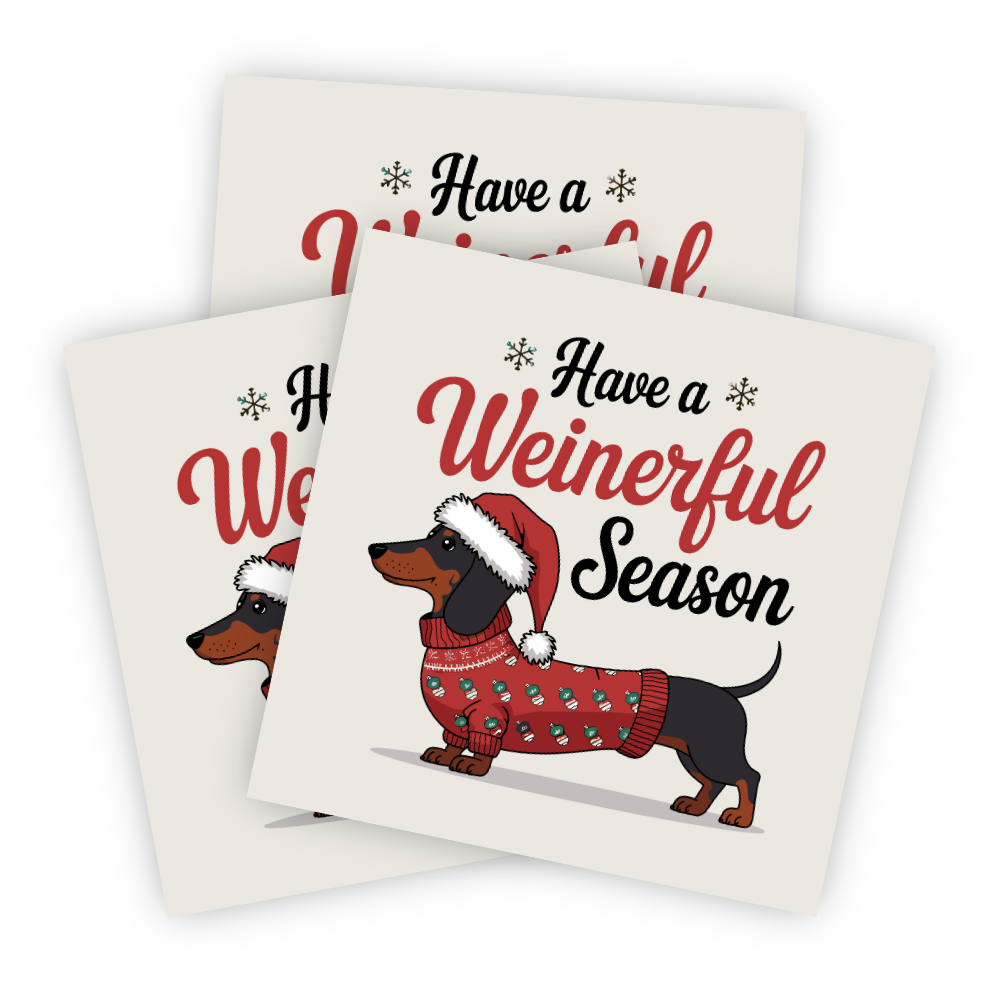 Funny Dachshund Sticker, Winter Christmas Sticker, Dachshund Humor Decal, Have a Weinerful Season, Christmas Dog Sticker, Holiday Dachshund Sticker, Wiener Dog Sticker, Cute Dog Christmas Sticker, Funny Dog Lover Gift, Dachshund Holiday Sticker, Festive Dachshund Decal, Christmas Wiener Dog Art, Seasonal Dog Sticker, Cute Dachshund in Snow, Winter Dog Lover Gift, Funny Wiener Dog Quote, Christmas Dog Collectibles, Handmade Dachshund Sticker, Wienerful Holiday Art, Funny Pet Christmas Sticker, Dachshund Gift