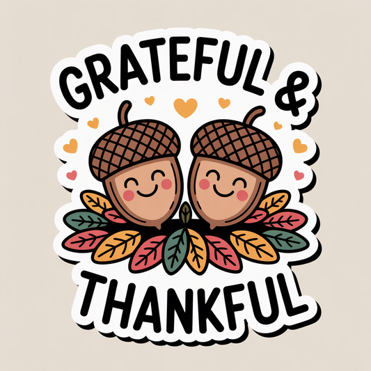 grateful and thankful sticker, cute eggcorn sticker, fall eggcorn sticker, autumn eggcorn sticker, eggcorn thank you sticker, eggcorn gratitude sticker, eggcorn appreciation sticker, fall thankful sticker, autumn thankful sticker, grateful fall sticker, thankful fall sticker, cute fall sticker, kawaii fall sticker, cozy fall sticker, fall gratitude sticker, autumn gratitude sticker, fall thank you sticker, autumn thank you sticker, fall happy mail sticker, autumn packaging sticker, fall small business stick
