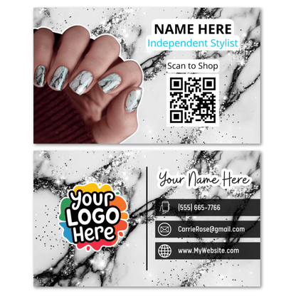 custom marble business cards for nail stylists, personalized marble nail tech cards, white black and silver nail technician business cards, luxury marble nail salon cards, elegant marble business cards for nail stylists, marble nail artist branding cards, chic marble nail tech cards, modern marble nail stylist cards, stylish marble nail salon cards, trendy marble business cards for nail stylists, premium marble nail tech cards, marble manicure business cards, custom pedicure business cards in marble, artist