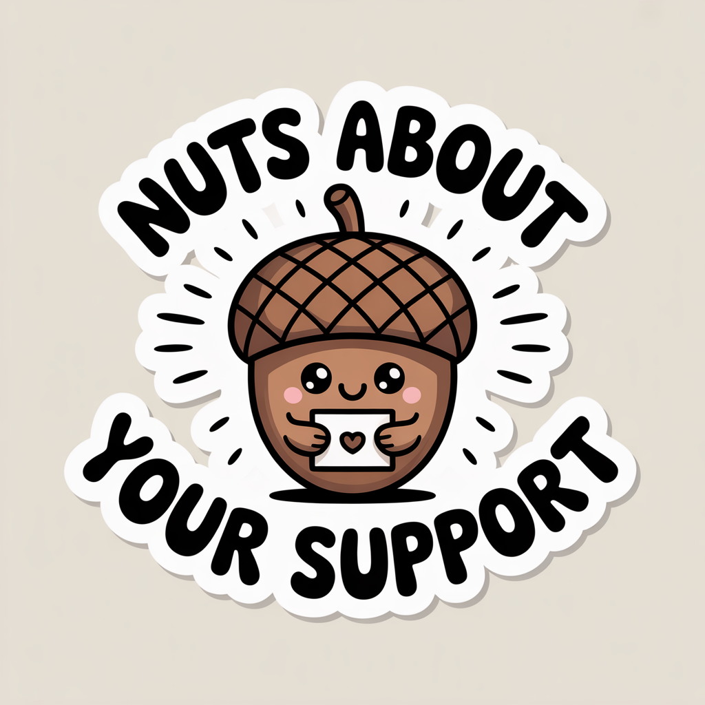 nuts about your support sticker, fall thanks sticker, autumn thank you sticker, cute fall sticker, fall small business sticker, squirrel thank you sticker, acorn thank you sticker, fall packaging sticker, autumn small business sticker, fall shop small sticker, handmade business fall sticker, fall customer thank you sticker, cute autumn sticker, cozy fall sticker, fall order sticker, happy fall sticker, autumn aesthetic sticker, kawaii fall sticker, fall doodle sticker, fall cartoon sticker, autumn cute pack