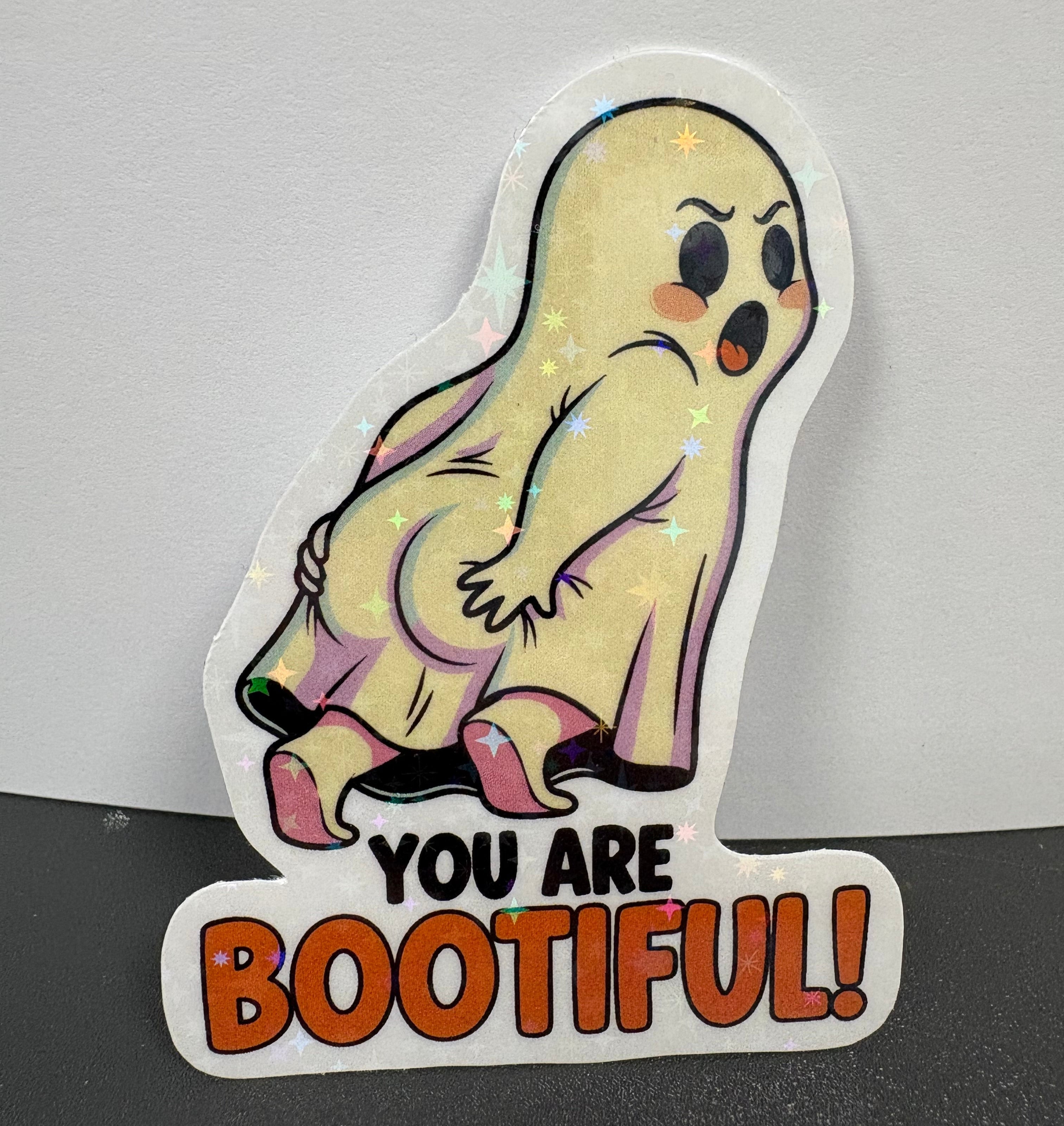 You are Bootiful Funny Ghost Sticker – Unicorn Smiles