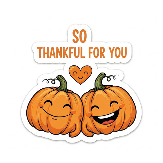 so thankful for you sticker, october pumpkin sticker, fall pumpkin sticker, autumn pumpkin sticker, pumpkin thank you sticker, thankful pumpkin sticker, fall thank you sticker, autumn thank you sticker, october thank you sticker, pumpkin small business sticker, pumpkin happy mail sticker, pumpkin packaging sticker, fall customer thank you sticker, autumn small business sticker, fall shop small sticker, handmade business fall sticker, cozy fall pumpkin sticker, thanksgiving pumpkin sticker, pumpkin gratitude