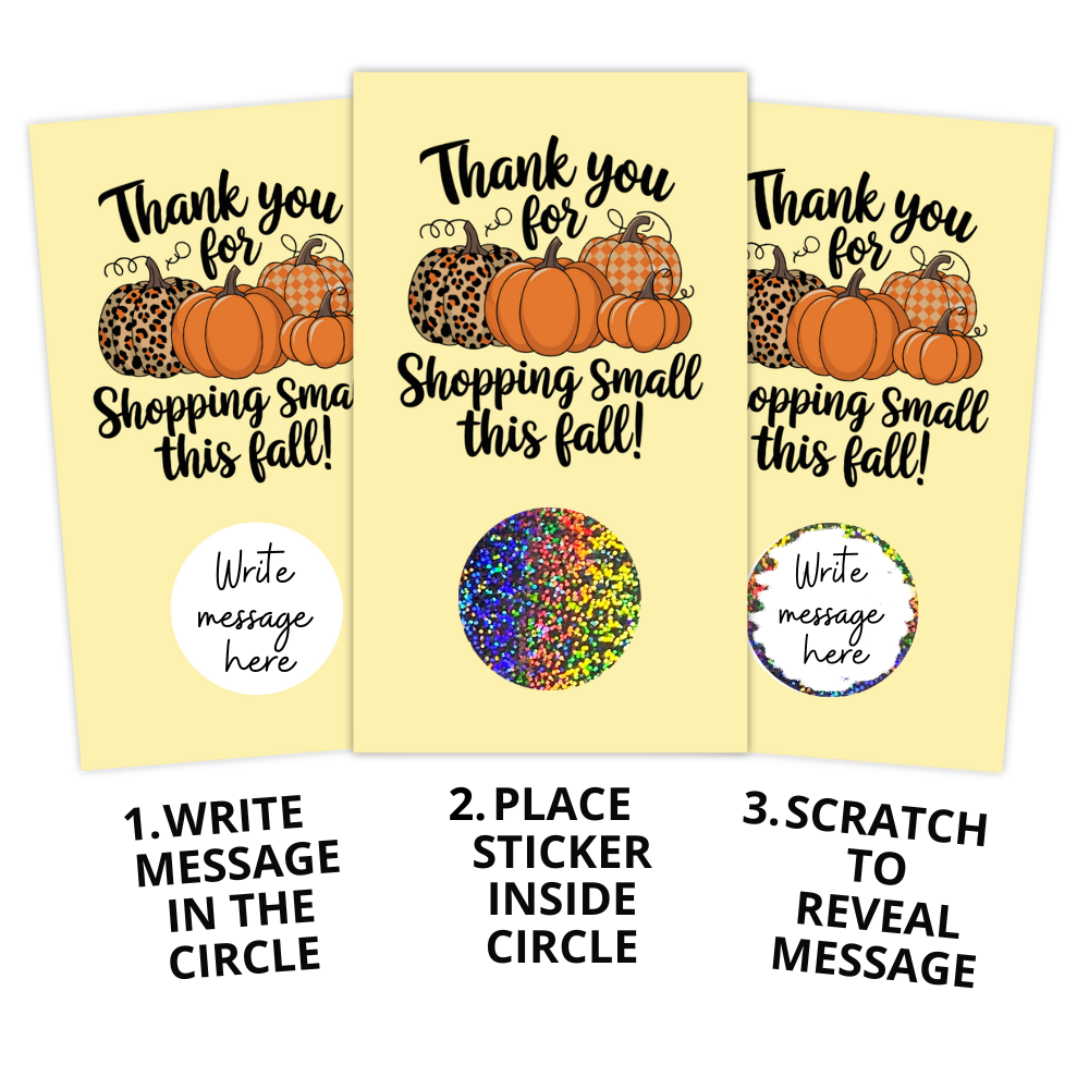Pumpkin thank you scratch off card, Thank you for shopping small card, Fall scratch off card, Small business thank you, Autumn scratch off, Pumpkin thank you card, Fall-themed scratch off, Shop small scratch off, Cozy fall thank you, Thanksgiving scratch card, Seasonal thank you card, Fall gratitude card, Customer appreciation scratch off, Small business appreciation, Fall scratch off game, Thank you for supporting small business, Autumn customer appreciation, Harvest thank you card, Rustic fall thank you, 