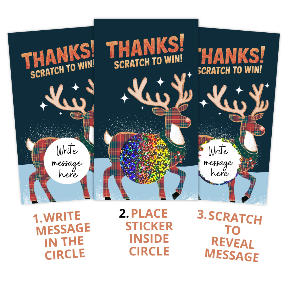Christmas loyalty card, Rudolph scratch-off card, Holiday reward card, Winter loyalty scratcher, Rudolph loyalty card, Christmas scratch-and-win, Holiday scratch-off game, Winter reward card, Rudolph-themed scratcher, Festive loyalty card, Holiday giveaway card, Christmas promotional card, Rudolph prize card, Holiday incentive card, Winter scratch-off rewards, Festive reward card