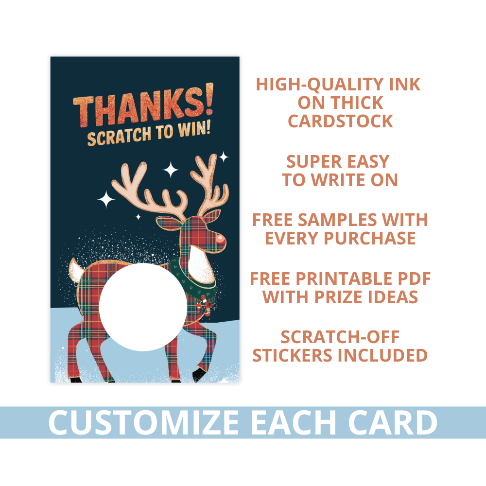 Christmas loyalty card, Rudolph scratch-off card, Holiday reward card, Winter loyalty scratcher, Rudolph loyalty card, Christmas scratch-and-win, Holiday scratch-off game, Winter reward card, Rudolph-themed scratcher, Festive loyalty card, Holiday giveaway card, Christmas promotional card, Rudolph prize card, Holiday incentive card, Winter scratch-off rewards, Festive reward card