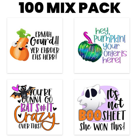 *LIMITED EDITION* FALL/HALLOWEEN 100 MIX STICKER PACK!