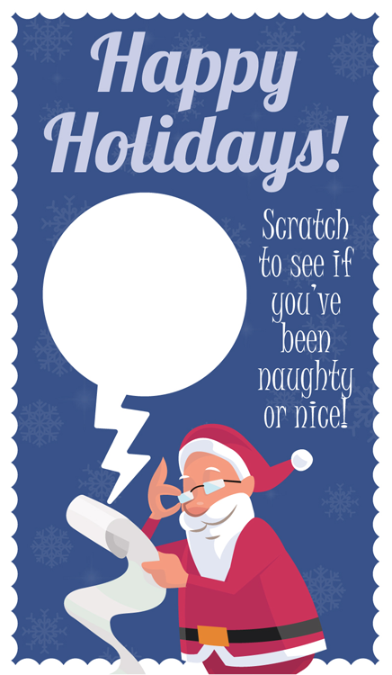 Santa Scratch Card