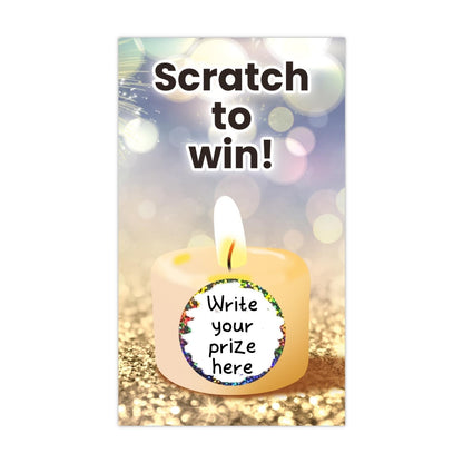 Candle Scratch to win Wax Melt Scratch-Off Card