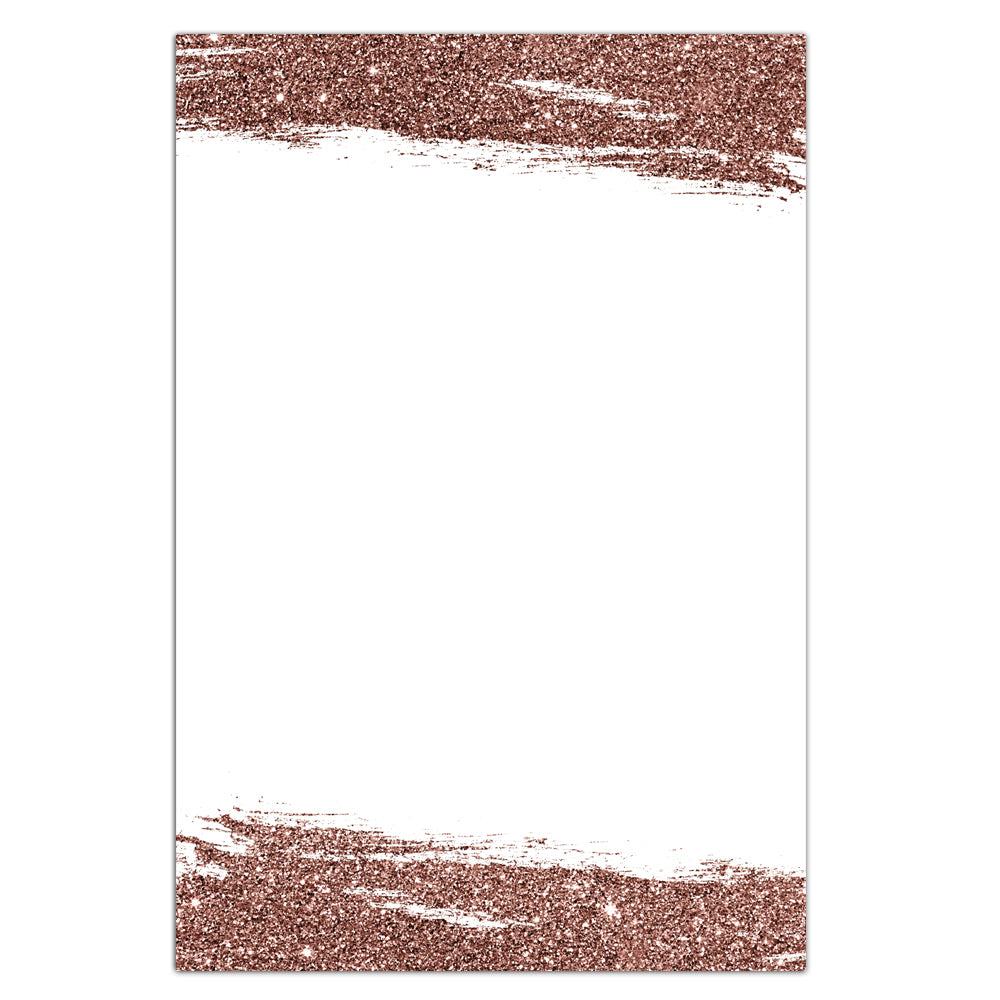 Glitter Rose Gold Thank You Cards