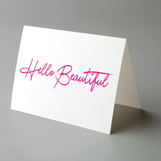 Hello Beautiful Folded Cards