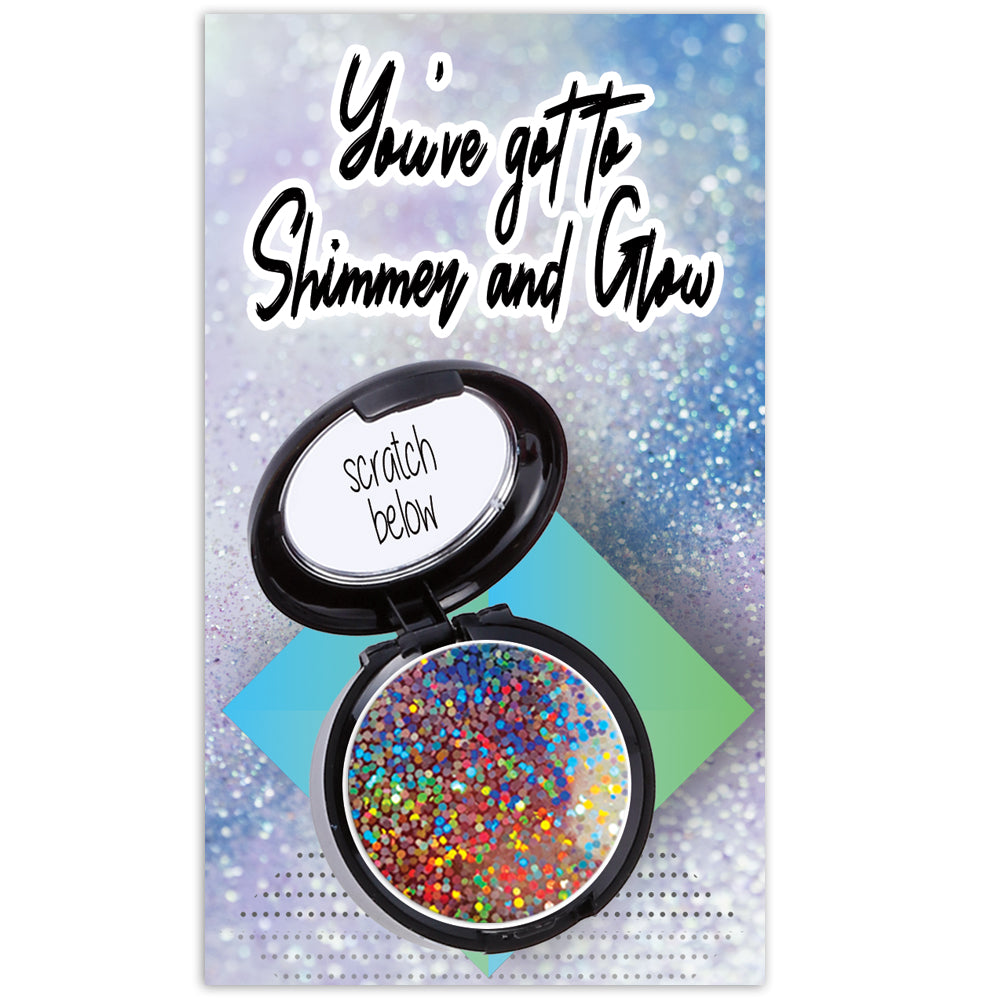 Glittery and Sparkly Scratch Off Card