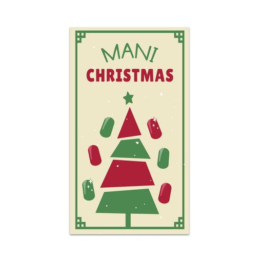 Mani Christmas Twosie Sample Card Christmas Tree Design