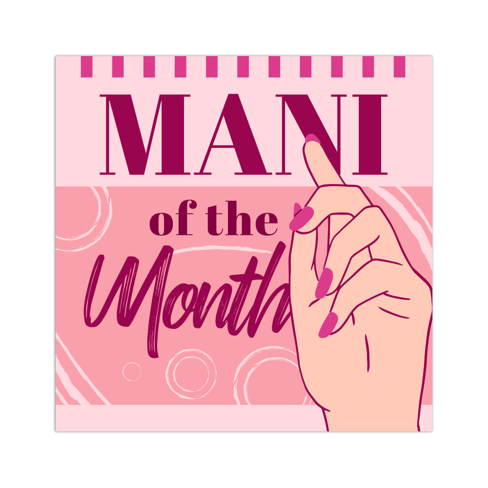 Mani of the month stickers