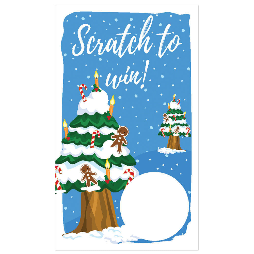 Winter Snow Scratch Off Cards