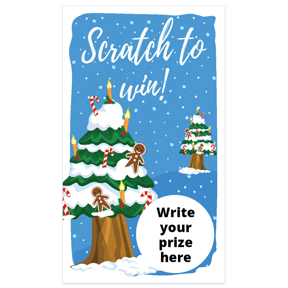 Winter Christmas Scratch Off Cards