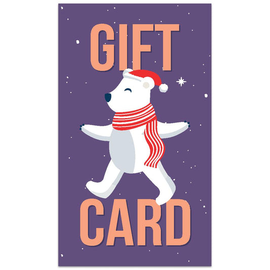Christmas Winter Polar Bear Gift Card